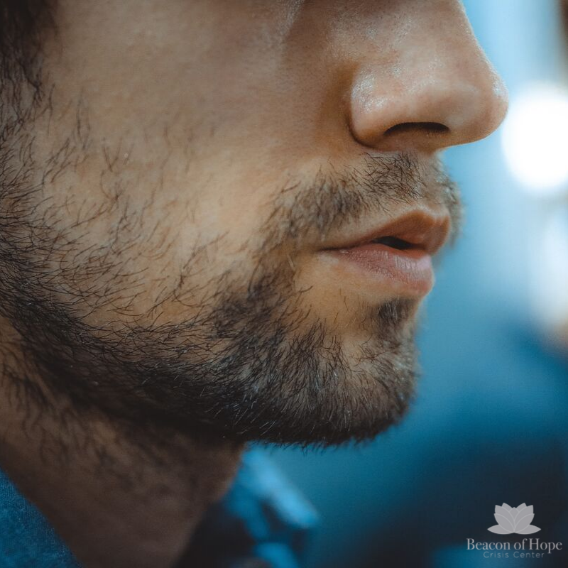 Close up of man with a beard