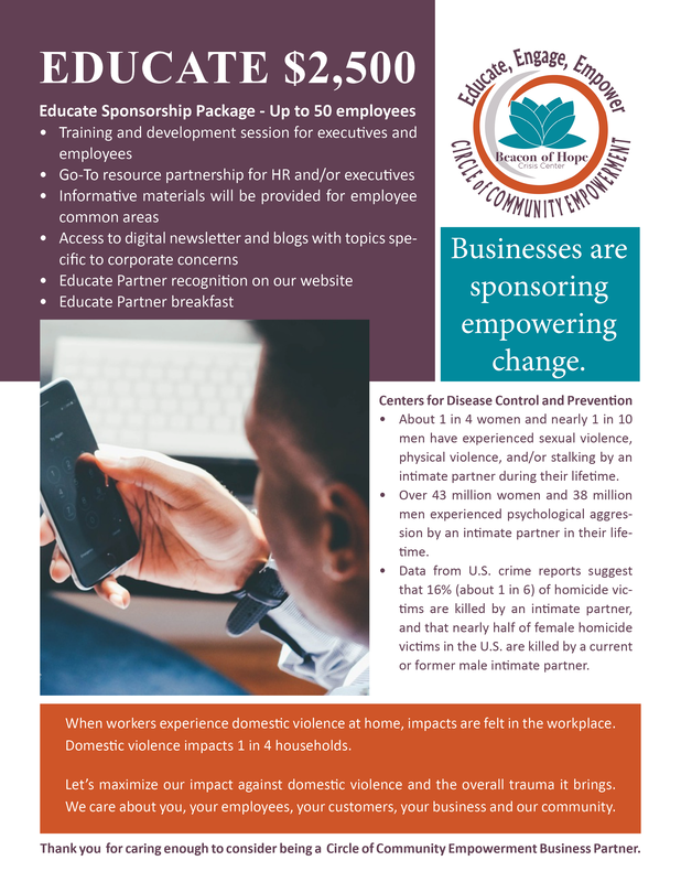 Circle Educate Sponsorship Package